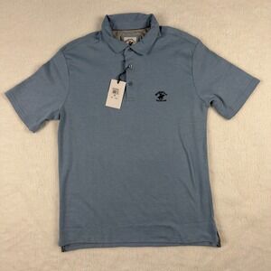 Beverly Hills Polo Club Mens Modern Fit Polo Shirt Blue Heather MB1851R05 Size M
